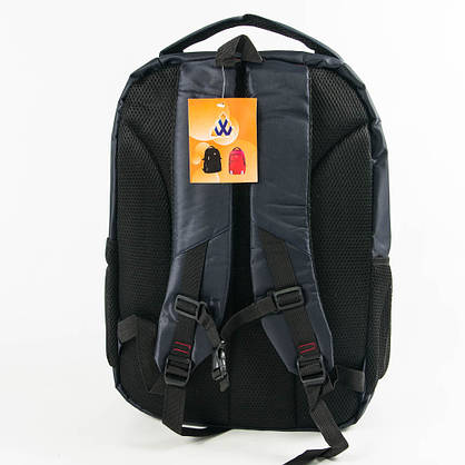 Оптом універсальний рюкзак для школи і прогулянок - синій - 3002, фото 5