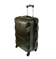 Прочный дорожный чемодан на колесах с замком RGL 720 Оливковый, Средний