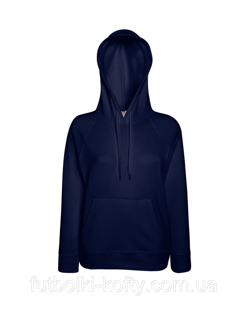 Жіноча толстовка синя худі легка (глибокий темно-синій) Lightweight lady-fit Fruit of the Loom,XS