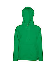 Жіноча толстовка зелена худі легка Lightweight lady-fit Fruit of the Loom,XL