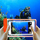 Водонепроникний чохол Terrex для підводного знімання на смартфон до 6.5" флуоресцентний, фото 4