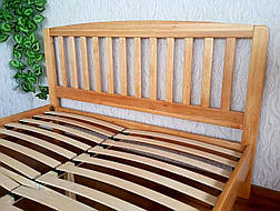 Дерев'яне напівторне ліжко для спальні з масиву натурального дерева "Мешта" від виробника, фото 2