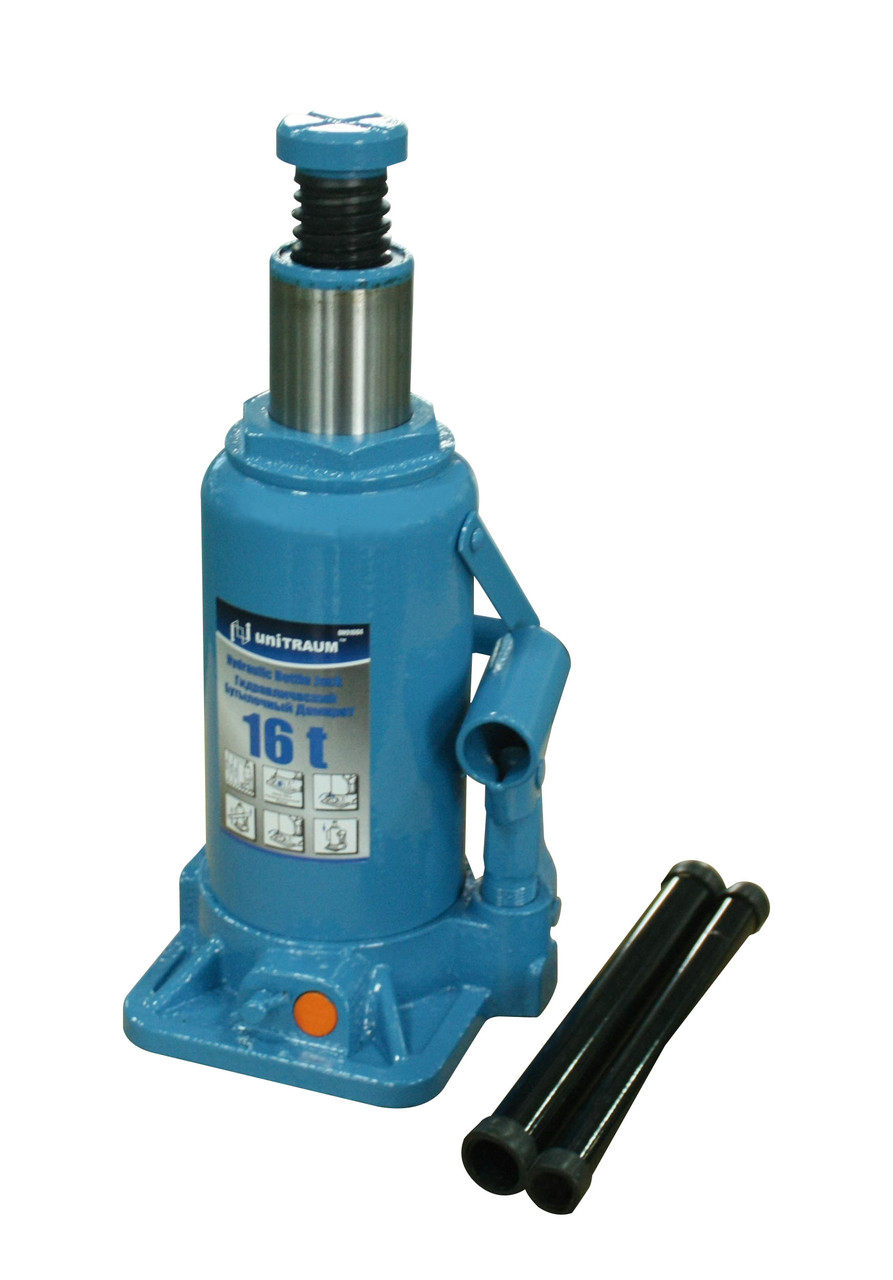 Домкрат пляшковий гідравлічний 16т Unitraum UN91604, фото 1