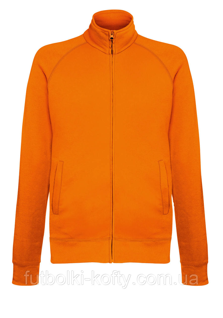 Мускладкою Полегшений светр на замку SWEAT JACKET 62-160-0 Жовтогарячий, фото 1