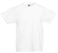 Дитяча Легка футболка Біла Fruit of the loom 61-019-30 7-8