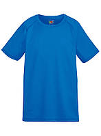 Дитяча спортивна футболка Яскраво-синя Fruit of the loom 61-013-51 7-8