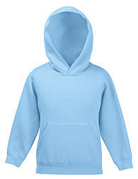 Худі дитяче блакитне толстовка Fruit Of The Loom 62-043-YT 5-6