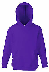 Худі дитяче фіолетове толстовка Fruit Of The Loom 62-043-PE 12-13