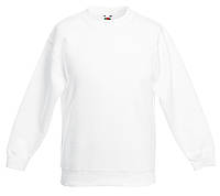 Детский классический свитер Белый Fruit Of The Loom 62-041-30 14-15