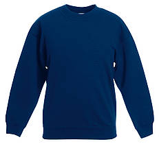 Дитячий класичний светр Темно-синій Fruit Of The Loom 62-041-32 9-11