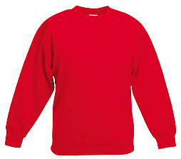 Світшот дитячий червоний светр Fruit Of The Loom 62-041-40 5-6