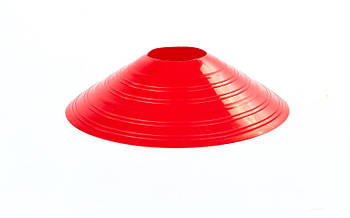 Фішки спортивні плоскі (футбольні) діаметр 20 см різного кольору Червоний