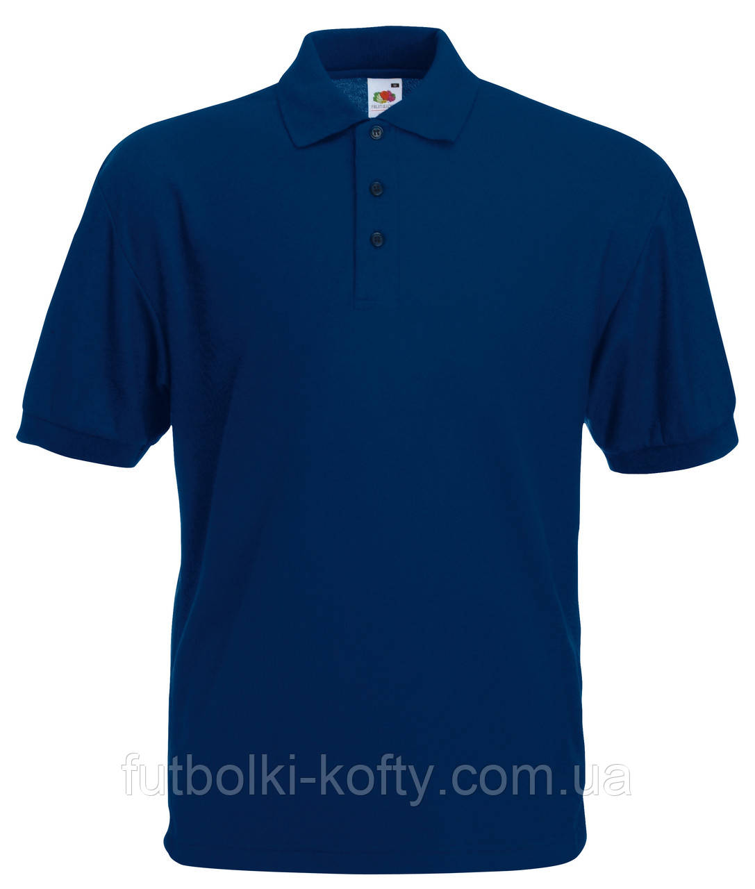 Футболка поло чоловіча синя (темно-синій) 65/35 Polo Fruit of the Loom,5XL