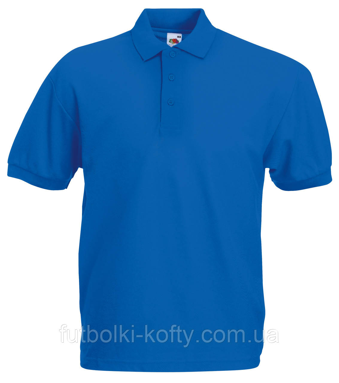 Футболка поло чоловіча синя 65/35 Polo Fruit of the Loom,2XL