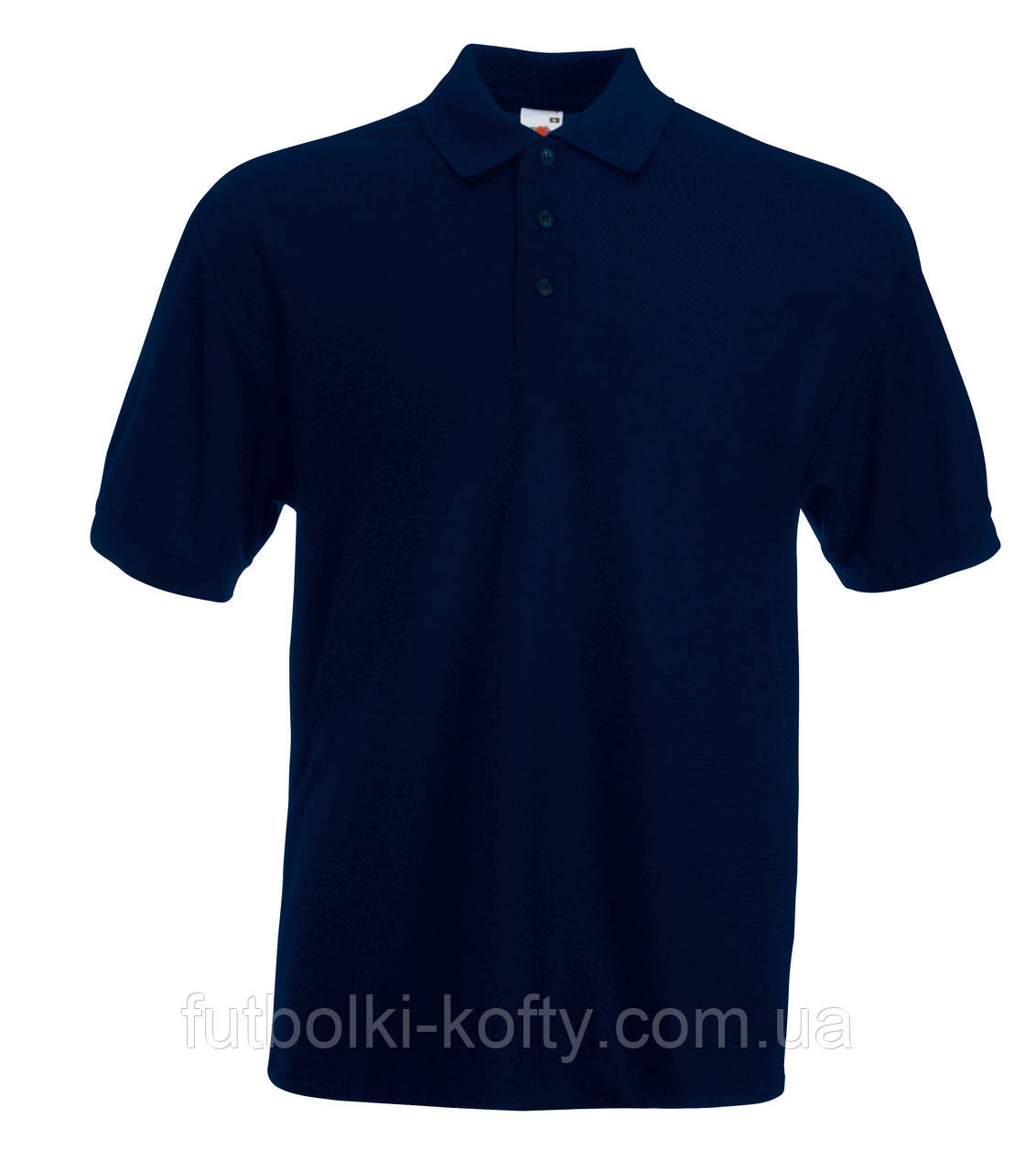Футболка поло чоловіча синя (глибокий темно-синій) 65/35 Polo Fruit of the Loom,XL