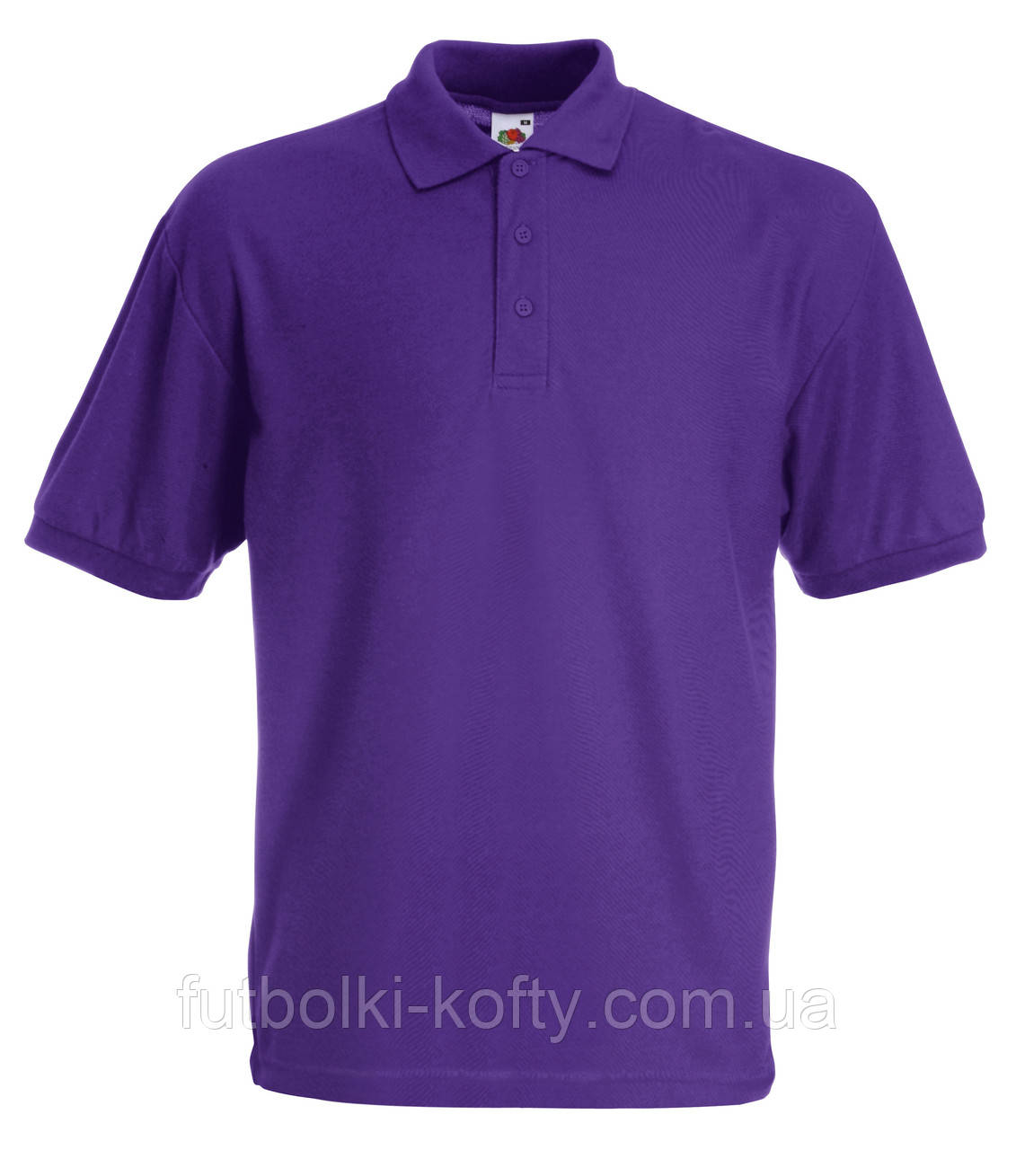 Футболка поло чоловіча фіолетова 65/35 Polo Fruit of the Loom,L