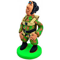 Фігурка прикольна Парашутист кераміка