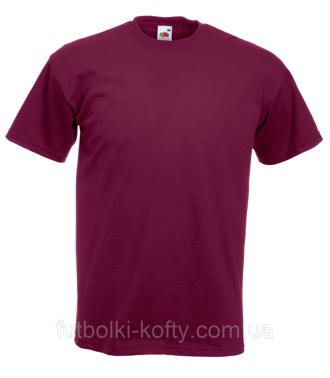 Чоловіча футболка Супер преміум Бордова Fruit of the loom 61-044-41 M