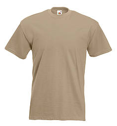 Хакі футболка чоловіча щільна Super premium Fruit of the Loom