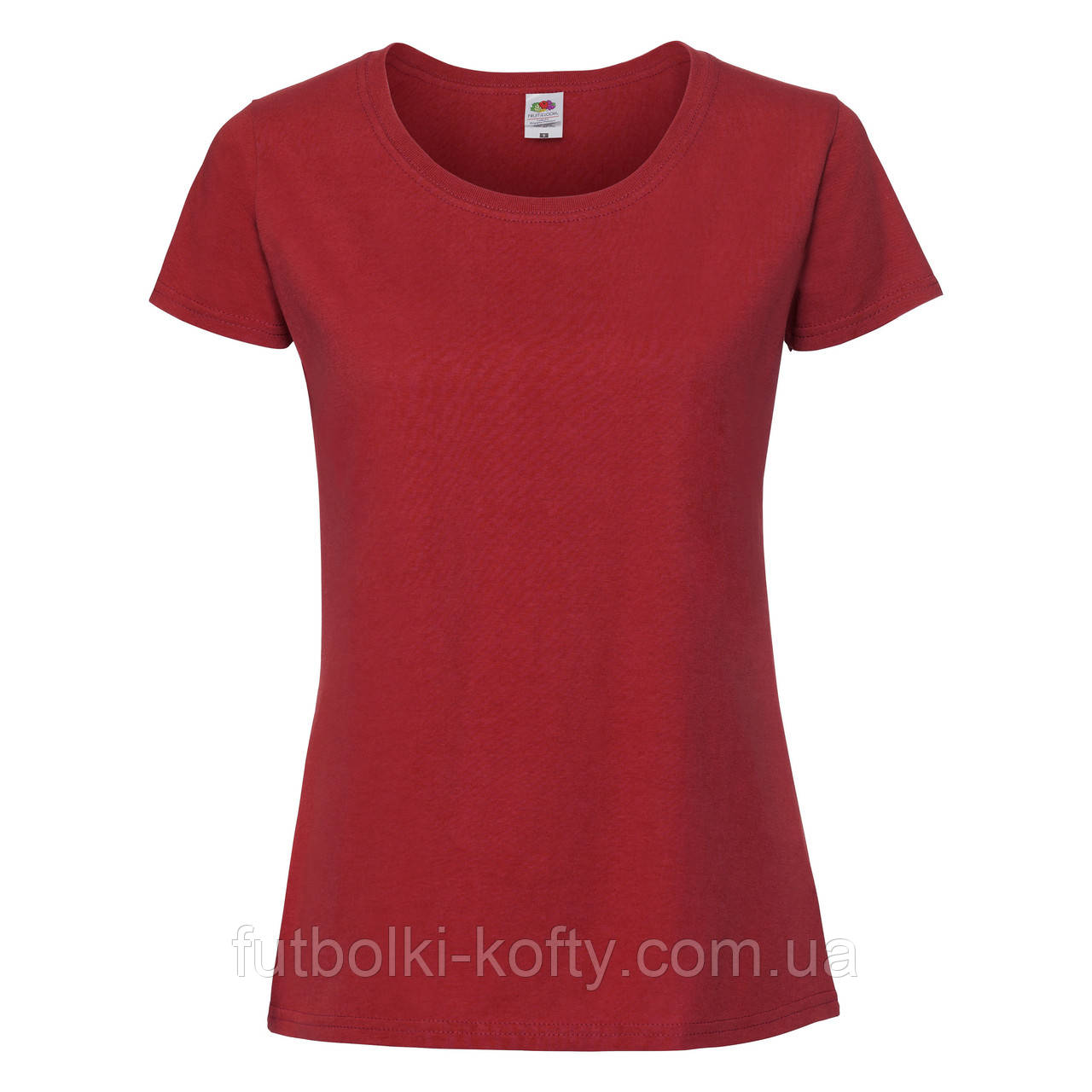 Жіноча футболка червона преміум Ringspun premium T LADY-FIT Fruit of the Loom,2XL, фото 1