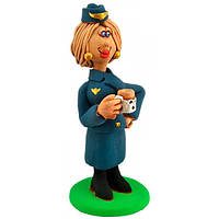 Фігурка з кераміки Дротниця з чаєм