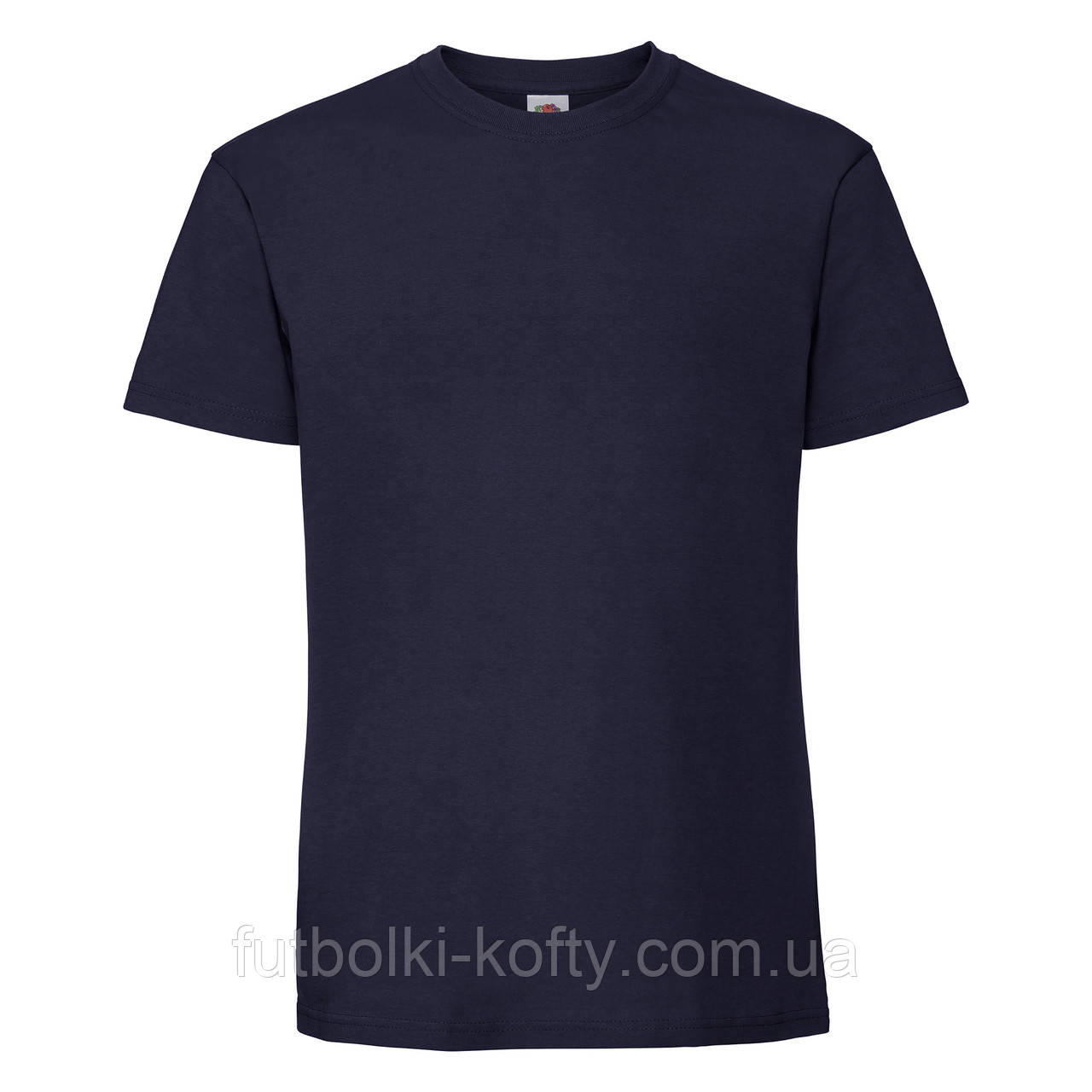 Футболка синя чоловіча щільна м'яка (темно-синій) Ringspun premium T Fruit of the Loom M