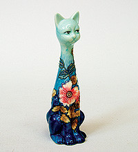 Порцелянова фігурка Кішка 18 см Pavone JP-11/35