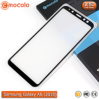 Захисне скло Mocolo Samsung Galaxy A6 (2018) (Black) Full Glue