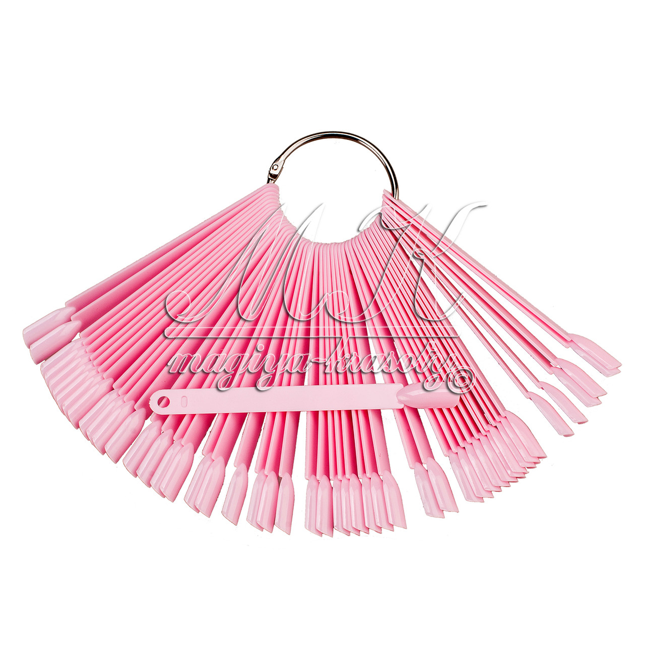 Віяло для зразків на кільці на 50 типс, рожевий