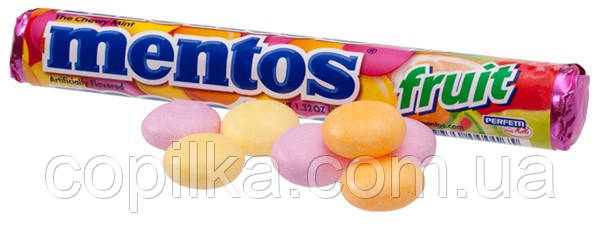 Жевательные драже Mentos Fruit, 38г: продажа, цена в Червонограде ...
