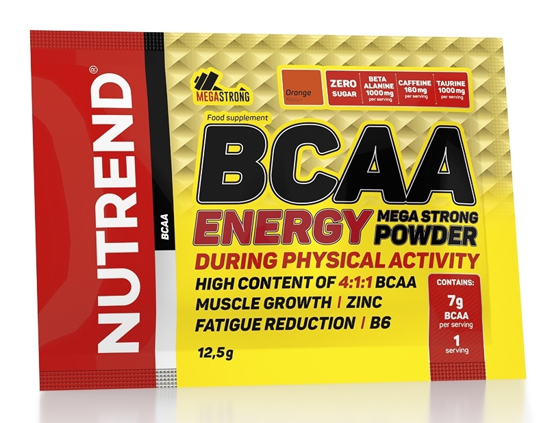 Nutrend BCAA Energy Mega Strong Powder 20x12,5g - фото 3 - id-p732531984