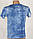 Футболка чоловіча блакитна стиль Gu Розміри M(46/48) L(48/50), фото 3