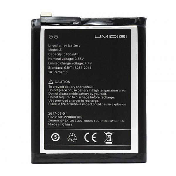 Акумулятор для Umi Z (ORIGINAL) 3780 мAh, фото 1