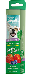 TROPICLEAN Fresh Breath Clean Teeth Gel GЕЛЬ ДЛЯчища ЗУБІВ У СОБАК, "СВІЖА ЯГОДА" 