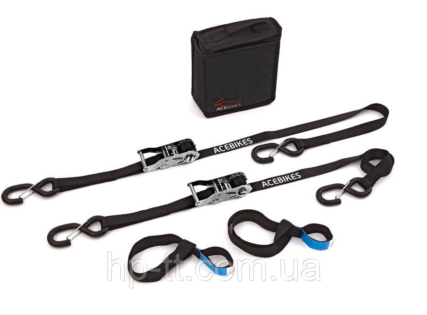 Стяжні ремені посиленого навантаження Acebikes Ratchet Kit Heavy Duty 180x25 8065
