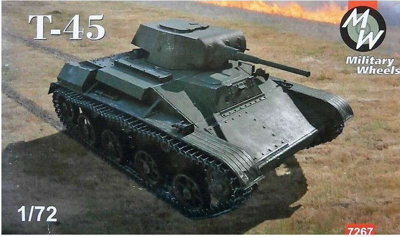 Легкий танк T-45. 1/72 MILITARY WHEELS 7267, фото 1
