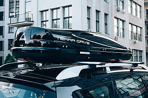 Автобокс Terra Drive 480 л чорний глянцевий двосторонній Terra Drive