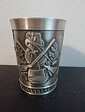 Олов'яна чарка склянку 100 мл Полювання, фото 2