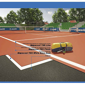 Mapei Mapecoat TNS FIN-1 base T/20 (Мапекоат THC ФІН-1) — Кольорове покриття на основі акрилових смол, Харків, фото 2