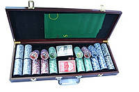 Набір для гри в "Покер" 500 фішок із номіналом. Уцінка.