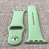 Ремінець Apple Watch 42 / 44mm Silicone mint, фото 3