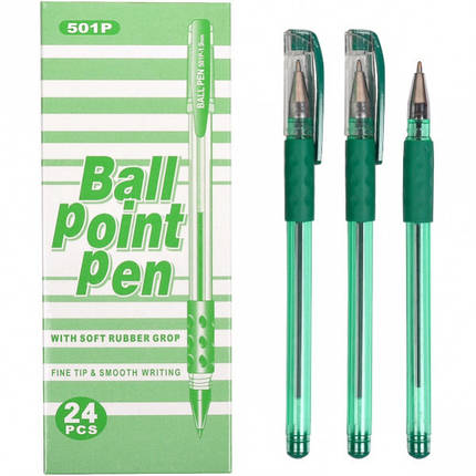 Ручка масляна 501p зелена, фото 2