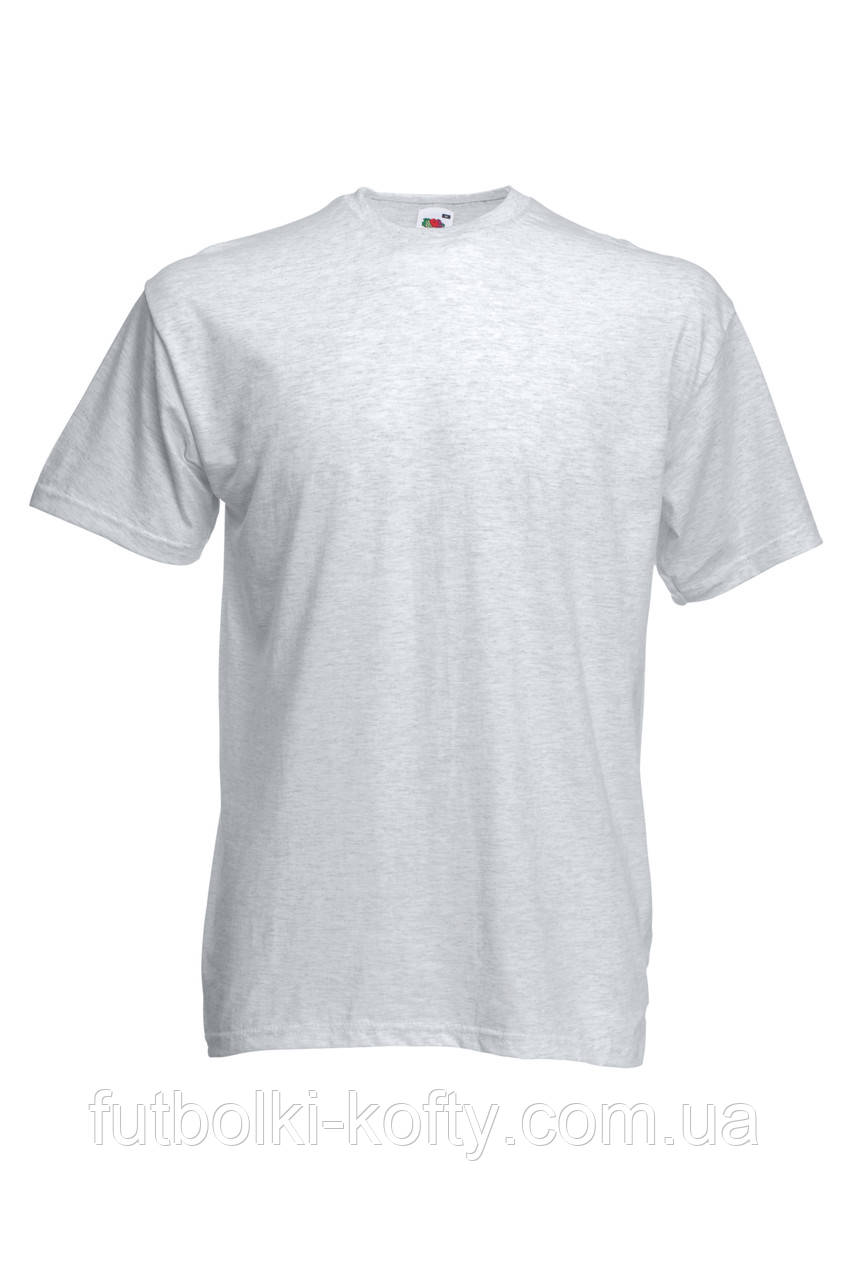 Футболка чоловіча класична 100% бавовна 61-036-0 Попелястий, M, фото 1