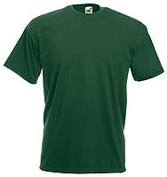 Мужская футболка класическая 100% хлопок 61-036-0 Тёмно-зелёный (бутылочный), XXL