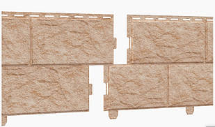 Сайдинг Стоун-Хаус Камінь Золотистий (подвійний замок) 3025х225 мм