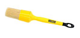 Велика кисть для детейлинга екстер'єру та інтер'єру автомобіля - Work Staff 40 коричнево-жовта (670015)