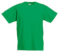 Детская футболка для мальчиков 100 хлопок свободная Цвет Ярко-зелёный Размер 5-6 61-033-47 5-6