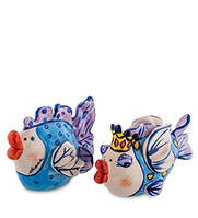 Набір сіль-перець із фарфору Закохані рибки Pavone BS- 66