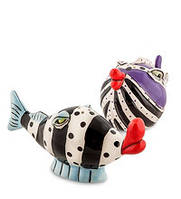 Набір сіль-перець із порцеляни Рибки Pavone BS- 67