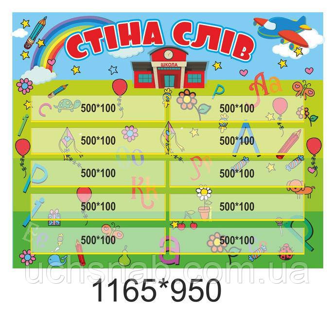 Стенд - Стіна слів, фото 1